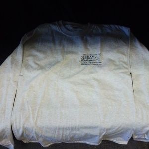 Long sleeve cotton sweatshirt, grey, Large, New